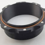 Magnetic Tool Port Adapter, 4-inch for woodworking dust collection and tool connection.